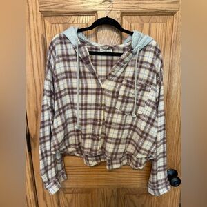 Aeropostale Cropped Flannel